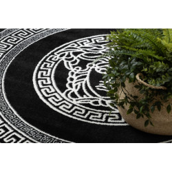 Dywan HAMPTON Medusa koło meduza grecki czarny koło 140cm Dywan HAMPTON Medusa koło meduza grecki czarny koło 140cm