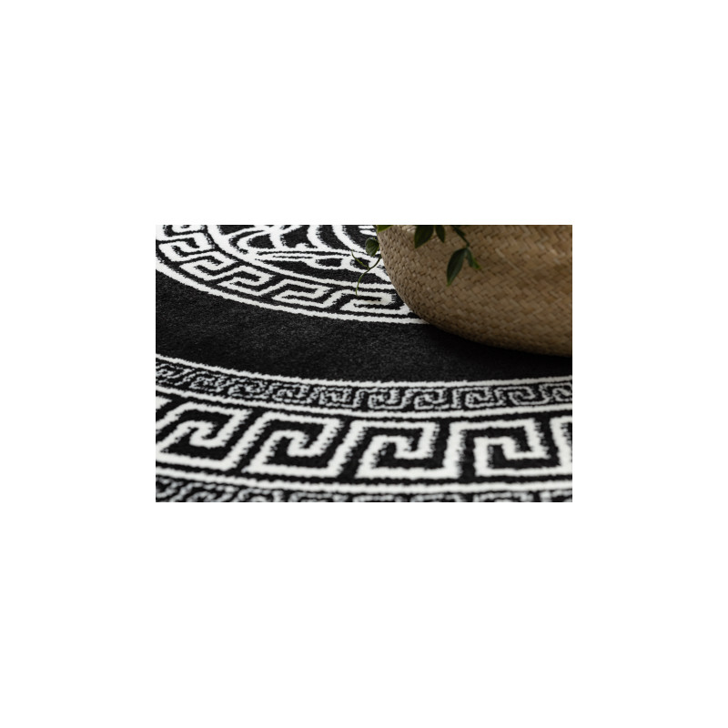 Dywan HAMPTON Medusa koło meduza grecki czarny koło 200cm Dywan HAMPTON Medusa koło meduza grecki czarny koło 200cm