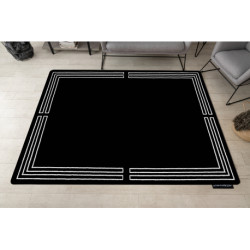 Dywan HAMPTON Chick ramka czarny 200x290cm Dywan HAMPTON Chick ramka czarny 200x290cm