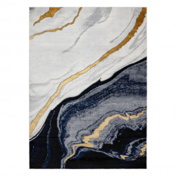 Dywan EMERALD ekskluzywny 1017 glamour, stylowy marmur granatowy / złoty 140x190cm