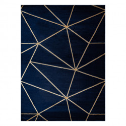 Dywan EMERALD ekskluzywny 1013 glamour, stylowy geometryczny granatowy / złoty 280x370cm