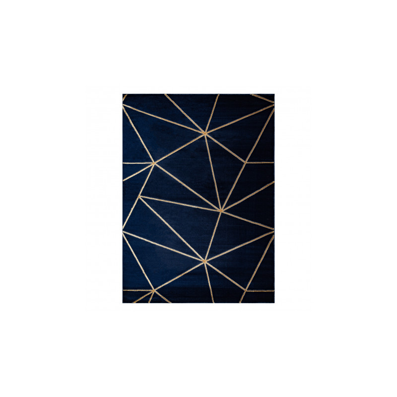 Dywan EMERALD ekskluzywny 1013 glamour, stylowy geometryczny granatowy / złoty 280x370cm