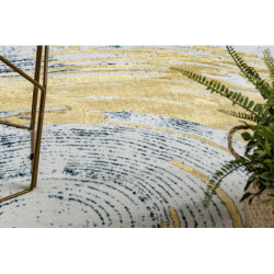 Dywan EMERALD ekskluzywny 1024 glamour, stylowy abstrakcja niebieski / złoty 80x150cm Dywan EMERALD ekskluzywny 1024 glamour, stylowy abstrakcja niebieski / złoty 80x150cm