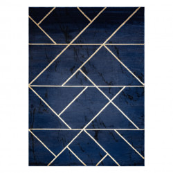 Dywan EMERALD ekskluzywny 1012 glamour, stylowy geometryczny granatowy / złoty 200x290cm