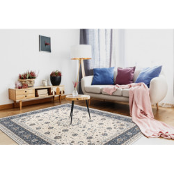Dywan NAIN Ramka ornament 7179/51943 beż / granat 160x230cm