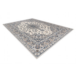 Dywan NAIN Ramka ornament 7335/51935 beż / granat 80x150cm