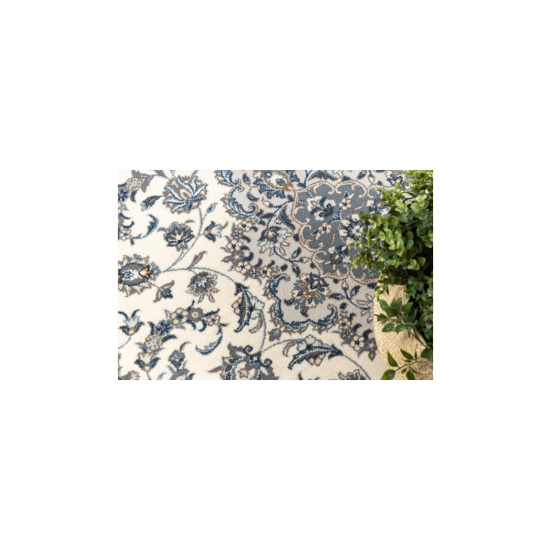 Dywan NAIN Ramka ornament 7335/51935 beż / granat 120x170cm