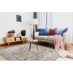Dywan NAIN Ramka ornament 7586/51935 beż / granat 160x230cm