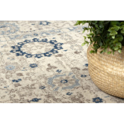 Dywan NAIN Ramka ornament 7586/51935 beż / granat 160x230cm