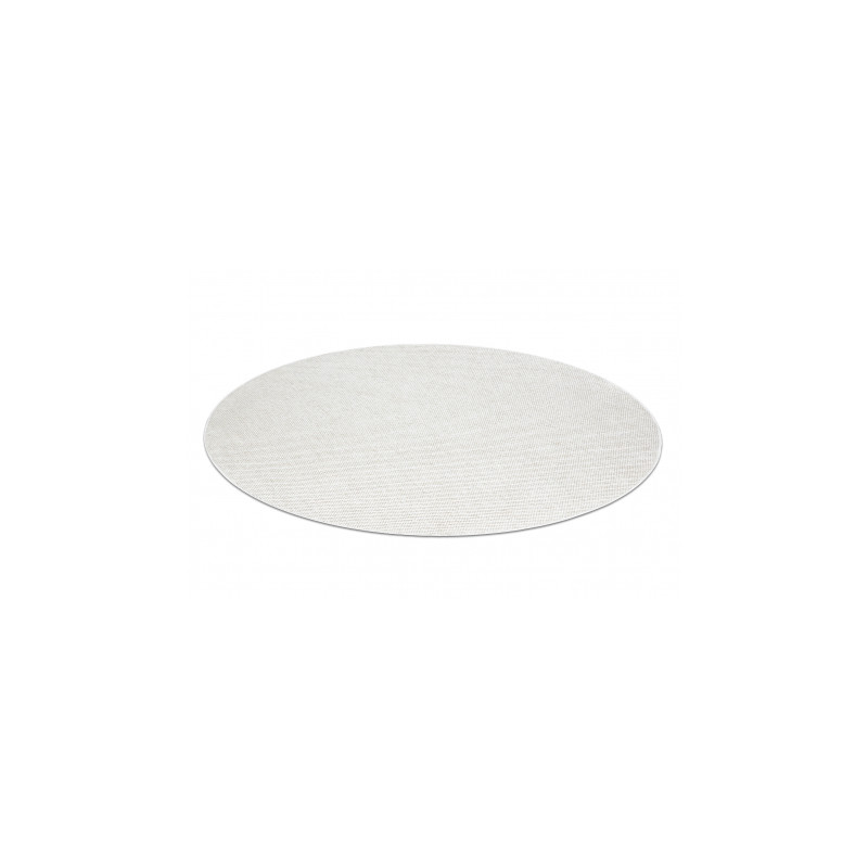 Dywan CASABLANCA PLUS koło krem jednolity, pętelkowy koło 80cm