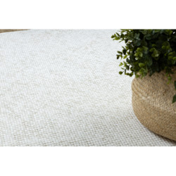 Dywan CASABLANCA PLUS koło krem jednolity, pętelkowy koło 80cm