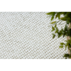 Dywan CASABLANCA PLUS koło krem jednolity, pętelkowy koło 80cm