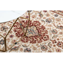 Dywan NAIN Ornament, ramka 0001/00001 beż / bordo 120x170cm