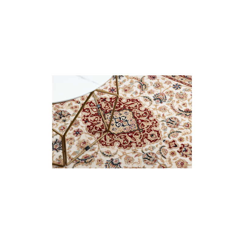 Dywan NAIN Ornament, ramka 0001/00001 beż / bordo 120x170cm