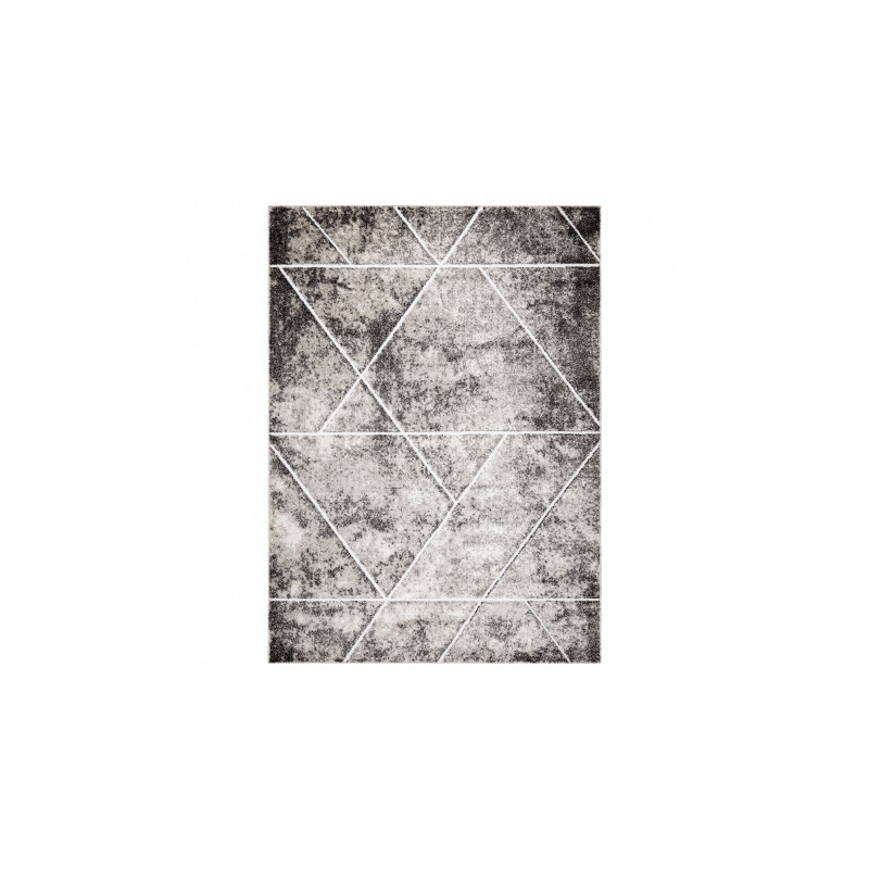 Dywan MATEO 8031/944 Nowoczesny, geometryczny, trójkąty - strukturalny szary / beż 160x220cm