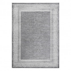 Dywan MATEO 8033/644 Nowoczesny, grecki, ramka - strukturalny szary 240x330cm