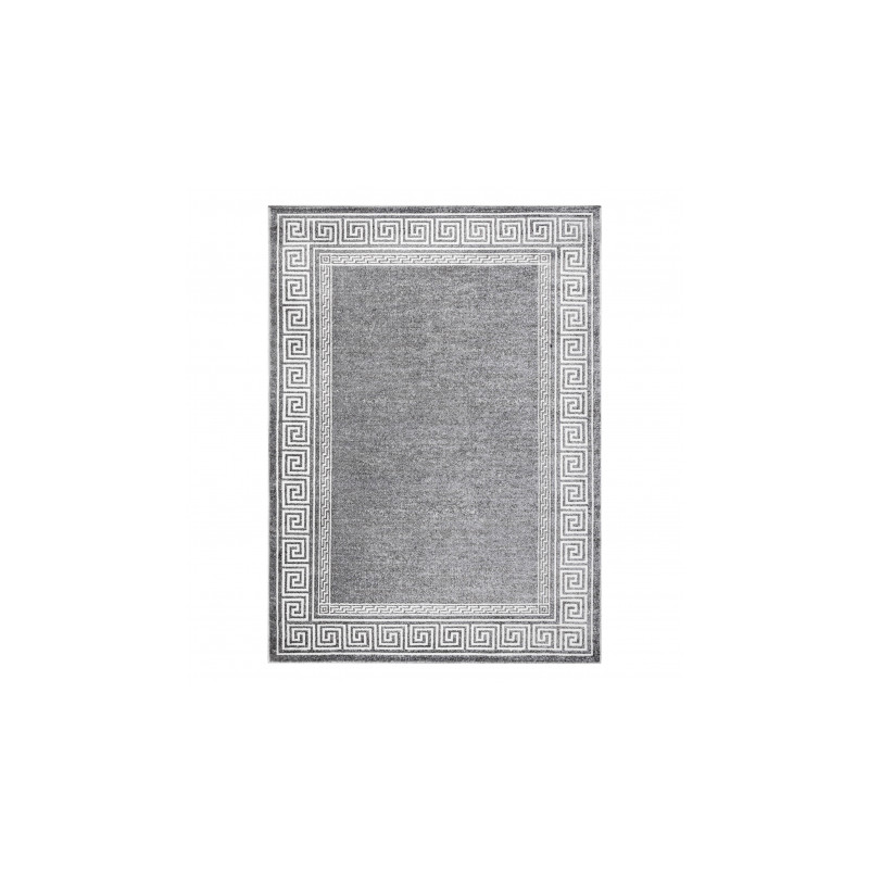 Dywan MATEO 8033/644 Nowoczesny, grecki, ramka - strukturalny szary 240x330cm