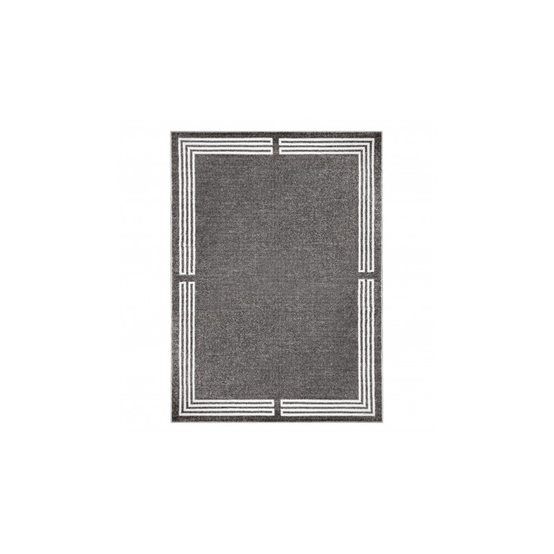 Dywan MATEO 8034/644 Nowoczesny ramka - strukturalny szary 240x330cm Dywan MATEO 8034/644 Nowoczesny ramka - strukturalny szary 240x330cm