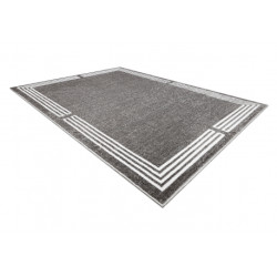 Dywan MATEO 8034/644 Nowoczesny ramka - strukturalny szary 280x370cm