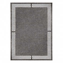 Dywan MATEO 8034/644 Nowoczesny ramka - strukturalny szary 280x370cm