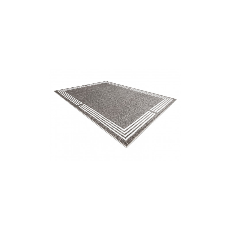 Dywan MATEO 8034/944 Nowoczesny ramka - strukturalny szary / beż 160x220cm