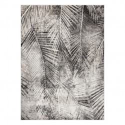 Dywan MATEO 8035/944 Nowoczesny liście palmy - strukturalny szary / beż 80x150cm