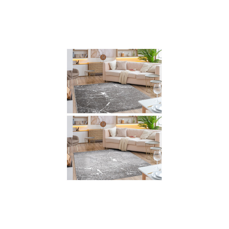 Dywan MATEO 8036/644 Nowoczesny marmur - strukturalny szary 80x150cm