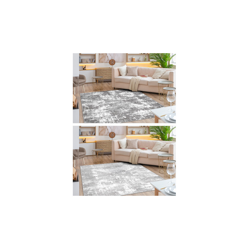 Dywan MATEO 8038/644 Nowoczesny vintage, przecierany - strukturalny szary 120x170cm