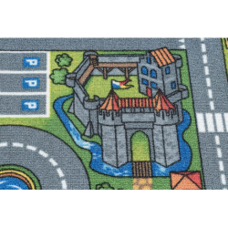 DYWAN REBEL ROADS City life 97 Miasto, dla dzieci antypoślizgowy - szary 95x200cm DYWAN REBEL ROADS City life 97 Miasto, dla dzieci antypoślizgowy - szary 95x200cm