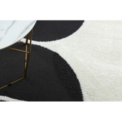 Dywan MODE 8598 geometryczny krem / czarny 140x190cm