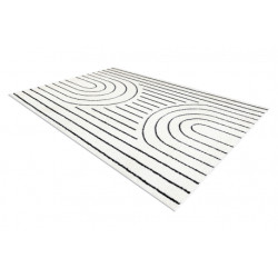 Dywan MODE 8494 geometryczny krem / czarny 120x170cm