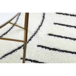Dywan MODE 8494 geometryczny krem / czarny 120x170cm Dywan MODE 8494 geometryczny krem / czarny 120x170cm