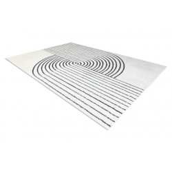 Dywan MODE 8587 geometryczny krem / czarny 140x190cm