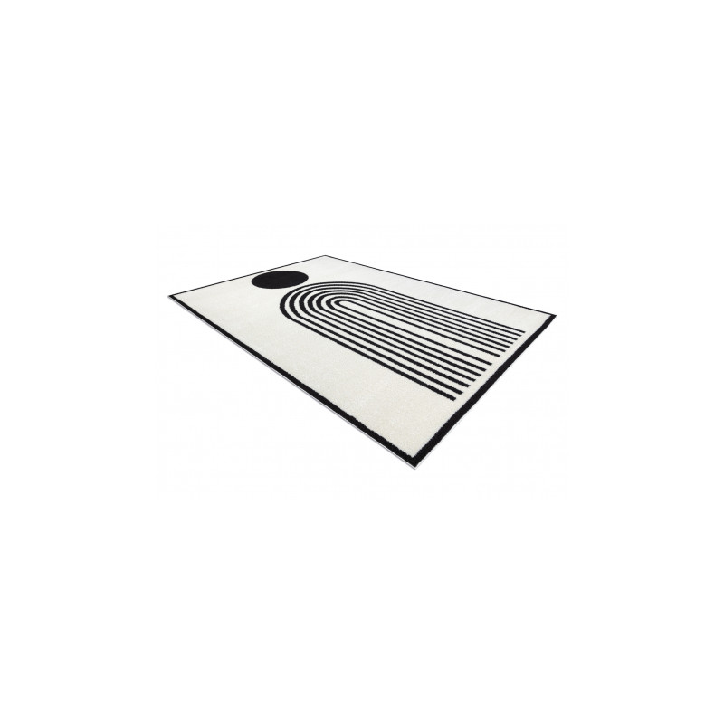 Dywan MODE 8597 geometryczny krem / czarny 200x290cm