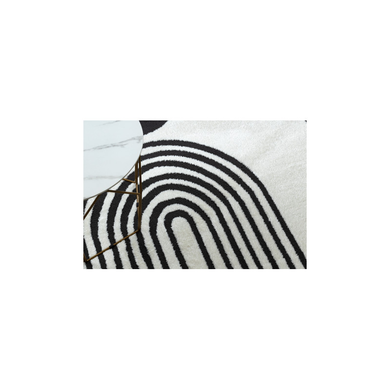 Dywan MODE 8597 geometryczny krem / czarny 200x290cm