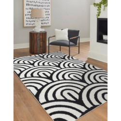 Dywan MODE 8629 muszle krem / czarny 80x150cm Dywan MODE 8629 muszle krem / czarny 80x150cm