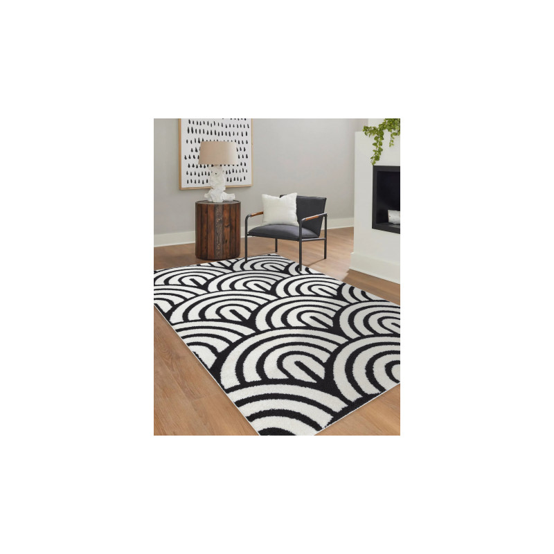 Dywan MODE 8629 muszle krem / czarny 80x150cm Dywan MODE 8629 muszle krem / czarny 80x150cm