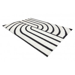 Dywan MODE 8631 geometryczny krem / czarny 80x150cm