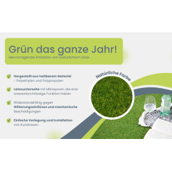 Wycieraczka  Sztuczna Trawa Intens Verde Koło