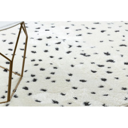 Dywan MODE 8508 kropki krem / czarny 140x190cm