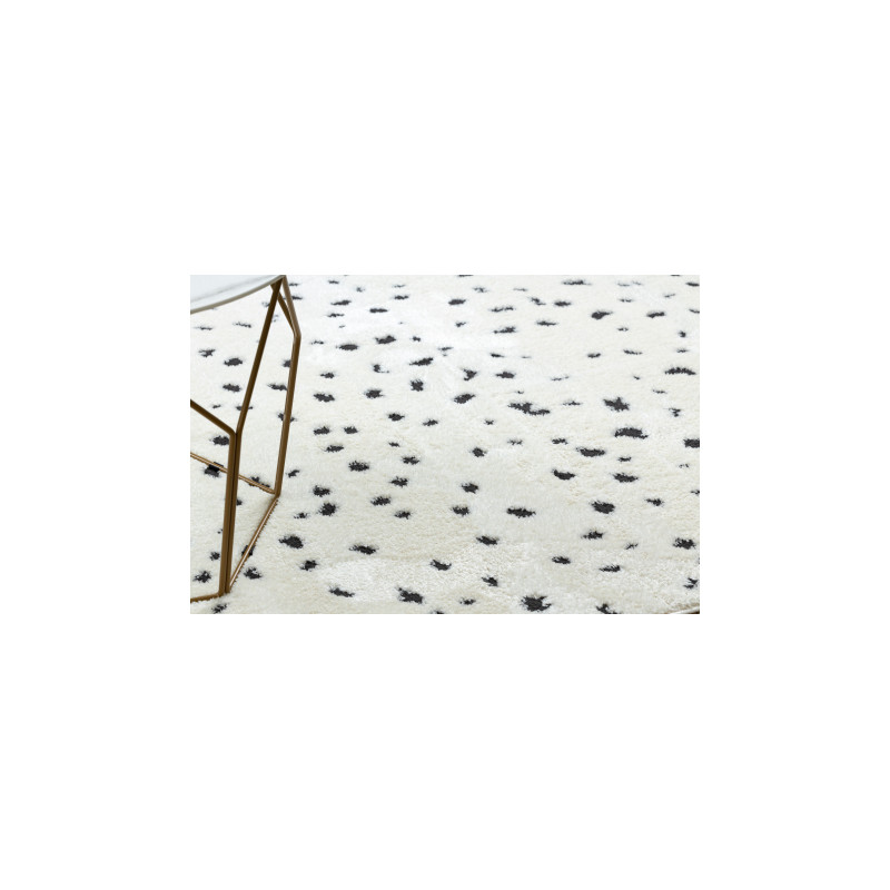 Dywan MODE 8508 kropki krem / czarny 160x220cm