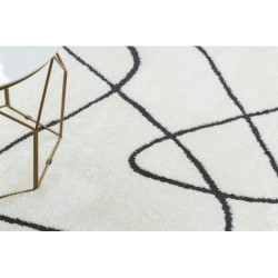 Dywan MODE 8377 abstrakcja krem / czarny 80x150cm
