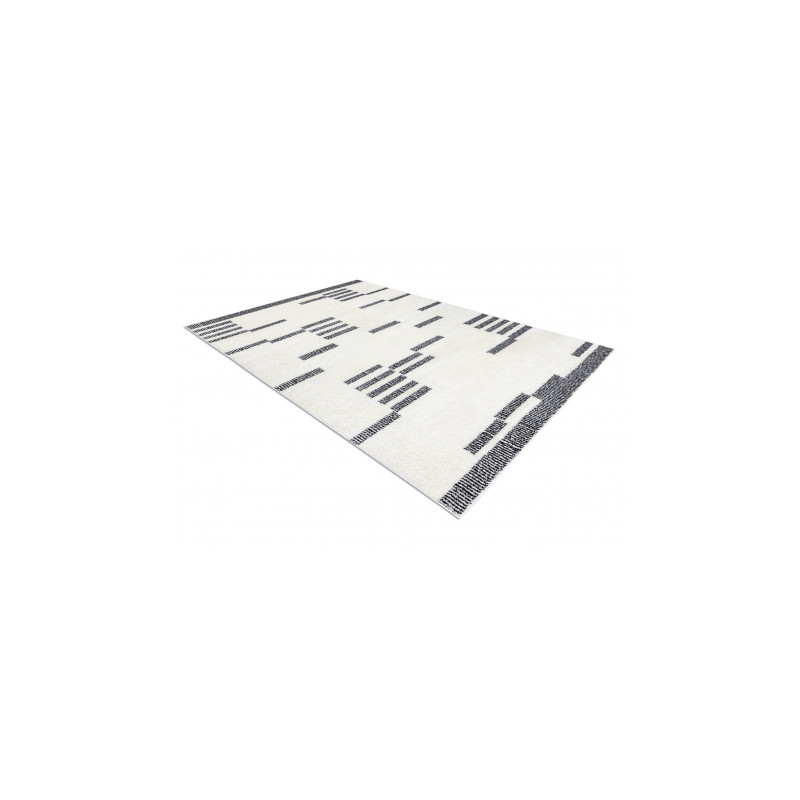 Dywan MODE 8511 geometryczny krem / czarny 140x190cm
