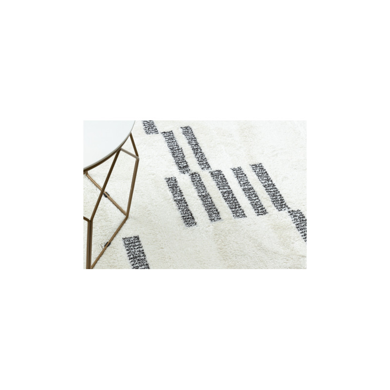 Dywan MODE 8511 geometryczny krem / czarny 140x190cm