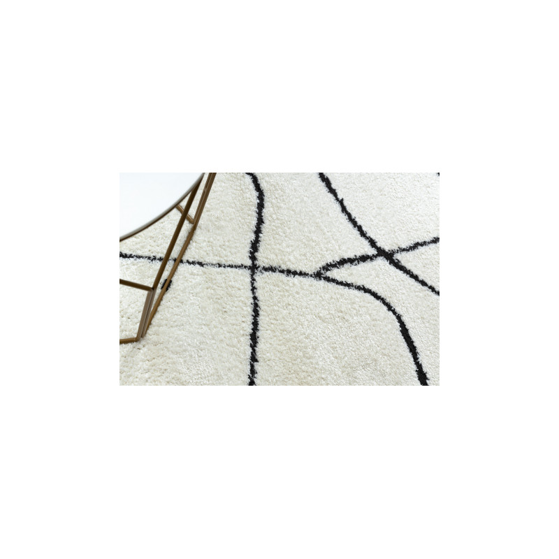 Dywan MODE 8522 abstrakcja krem / czarny 160x220cm