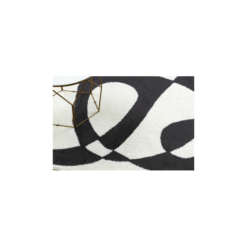 Dywan MODE 8531 abstrakcja krem / czarny 240x330cm
