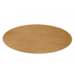 Dywan SOFTY koło Jednolity, jednokolorowy złoty koło 150cm