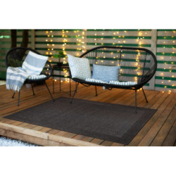 Dywan TIMO 5000 SZNURKOWY SIZAL outdoor, ramka czarny 120x170cm