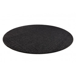 Dywan TIMO 0000 koło SZNURKOWY SIZAL outdoor czarny koło 150cm
