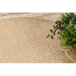 Dywan TIMO 6272 koło SZNURKOWY SIZAL outdoor ciemny beż koło 120cm